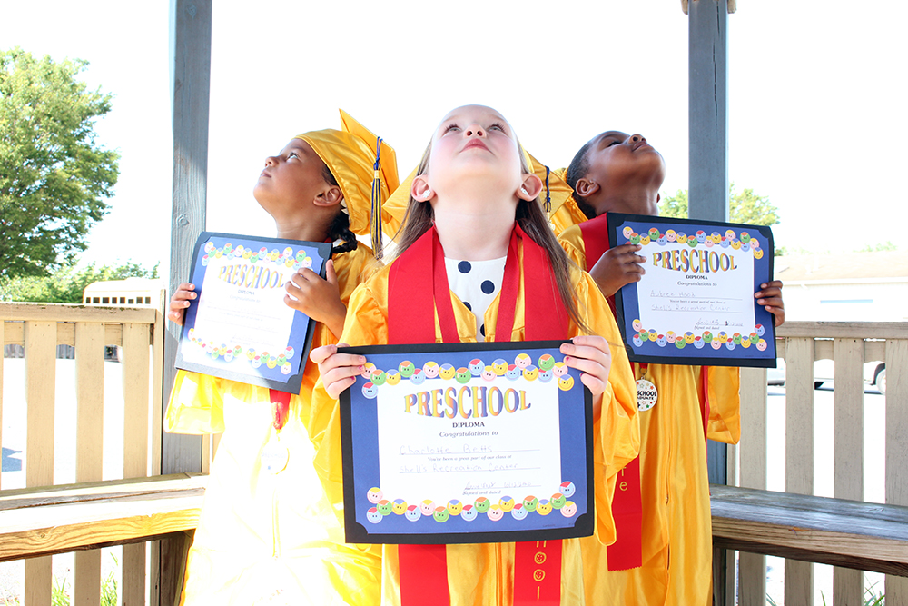 Graduating Preschool Shells Child Care Education Program