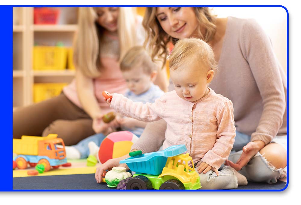 picture of infant with teacher